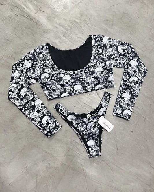 BIKINI ESTELAR CALAVERAS ROSA