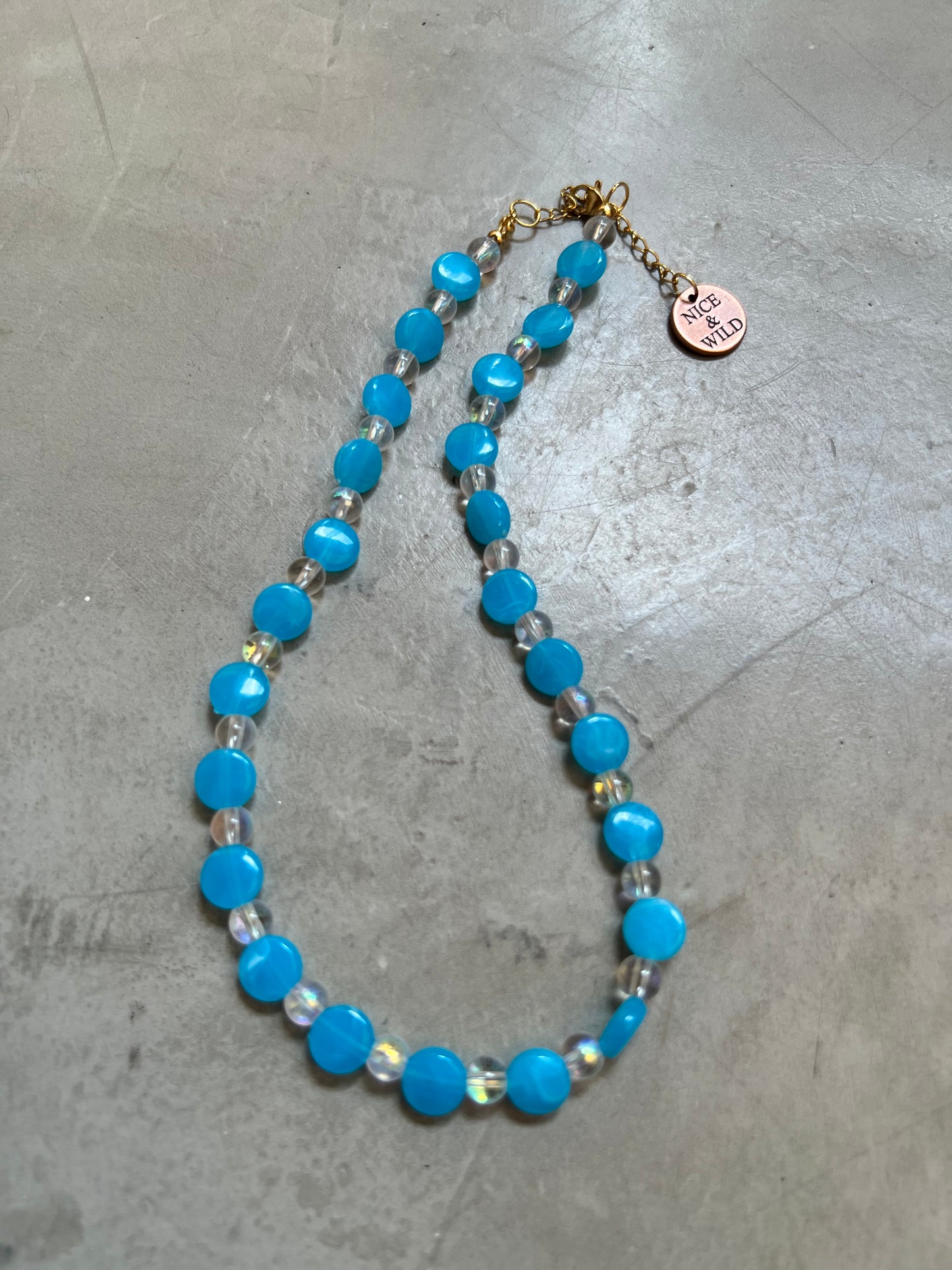 CHOKER AZUL PLANO