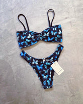 STRAPLESS MARIPOSA AZUL