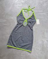 GREEN BIAS DRESS