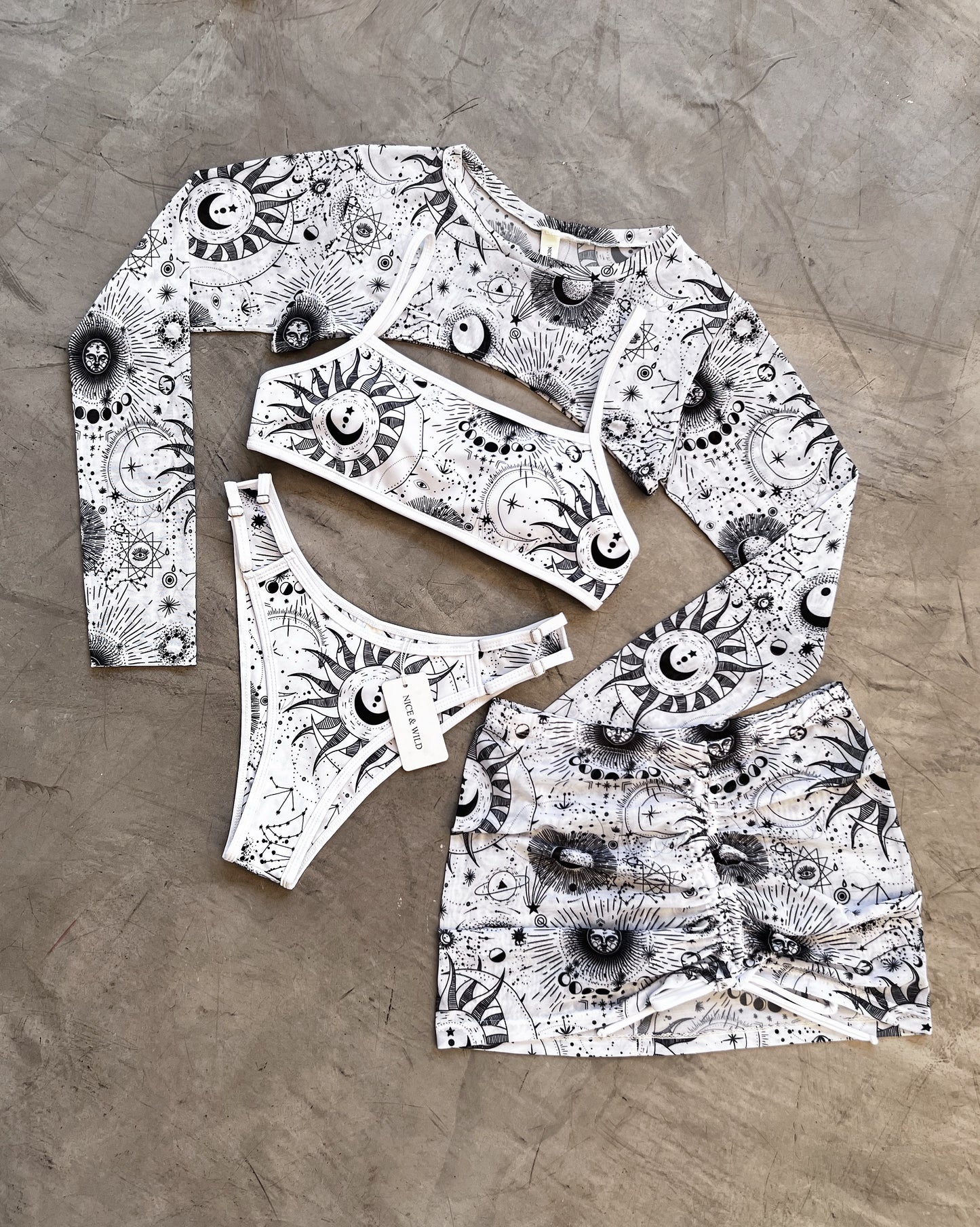 SET MIRANDA FASES LUNARES BLANCO