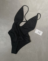 BLACK STRIPED BODYSUIT