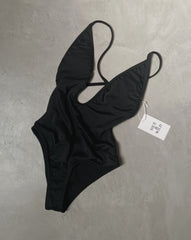 BLACK STRIPED BODYSUIT