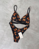 BASIC MONARCH BIKINI + MESH SKIRT