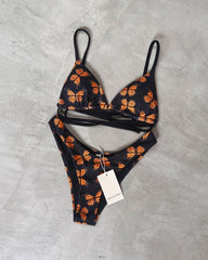 BASIC MONARCH BIKINI + MESH SKIRT