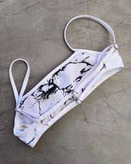 SET MIRANDA MARMOL BLANCO + FALDA EN MALLA