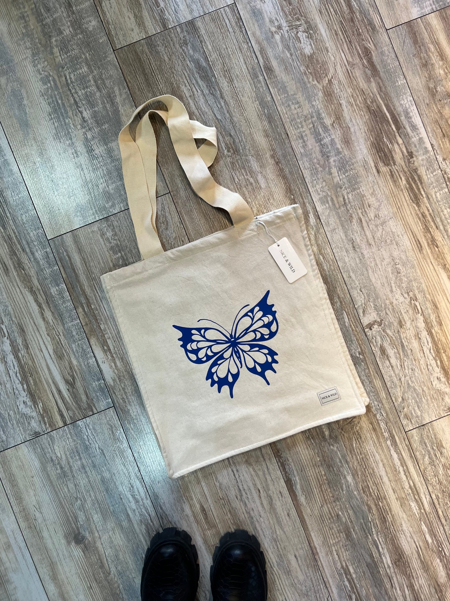 TOTE BAG MARIPOSA AZUL