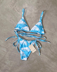 BRONZED CLOUD BIKINI + MESH SKIRT