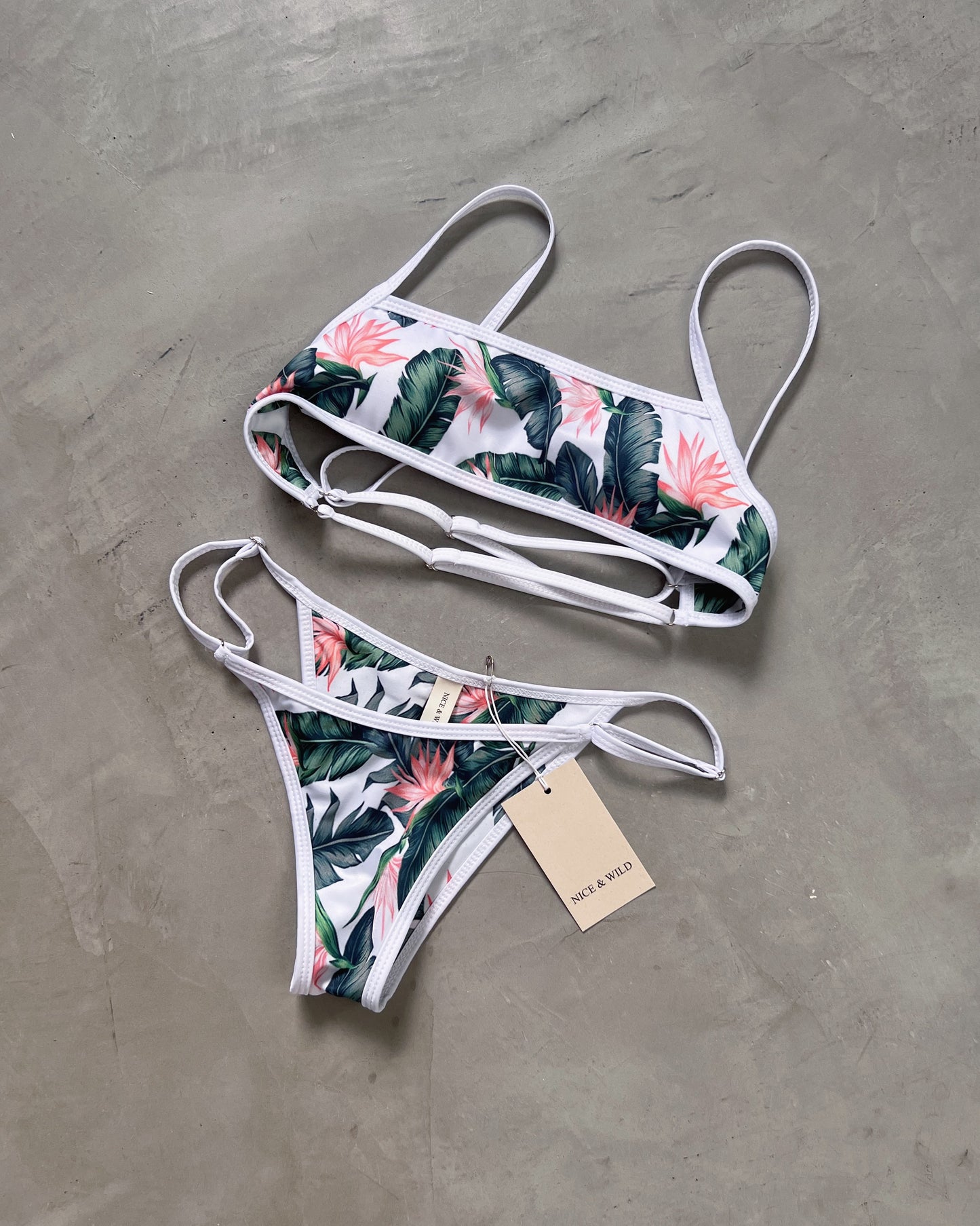BIKINI MIRANDA FLORES NARANJA