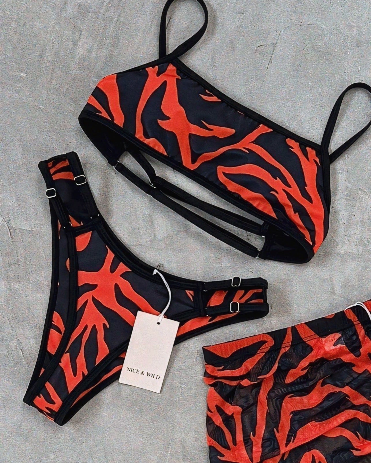 BIKINI MIRANDA ZEBRA DURAZNO
