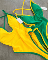 BRAZILIAN STRIPED BODYSUIT