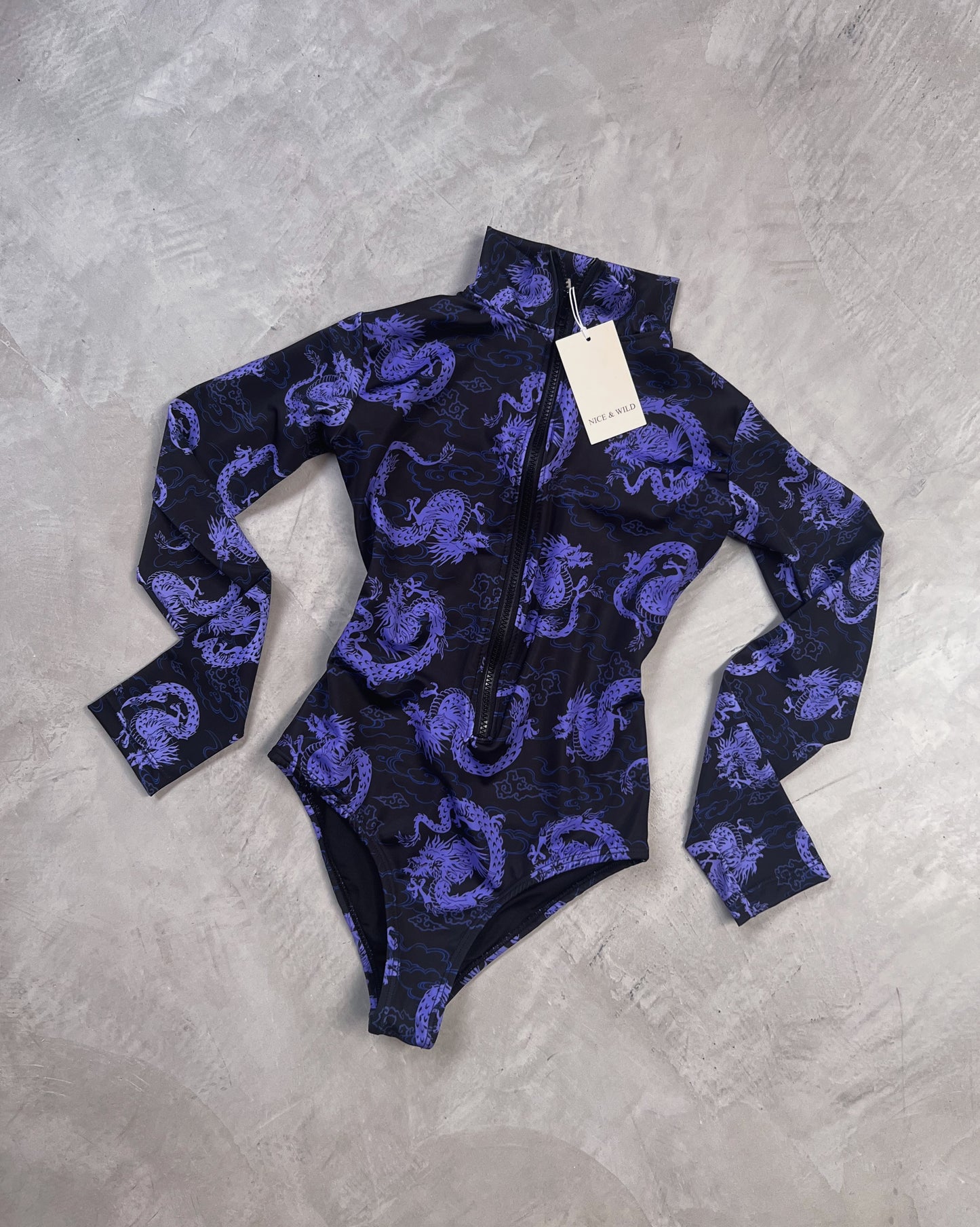 BODY CIERRE DRAGÓN MORADO