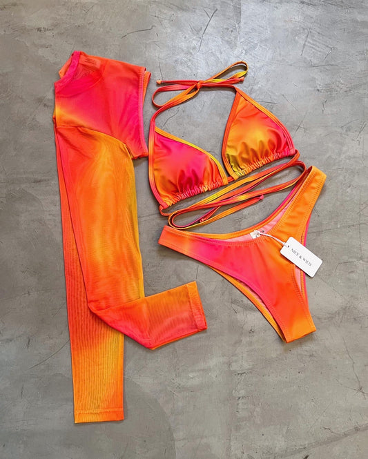 SET BIKINI DAIKIRI + FALDA EN MALLA