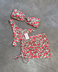 SHANTAL PINK BIKINI + MESH SKIRT