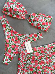 SHANTAL PINK BIKINI + MESH SKIRT