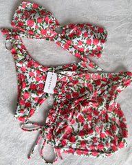 SHANTAL PINK BIKINI + MESH SKIRT