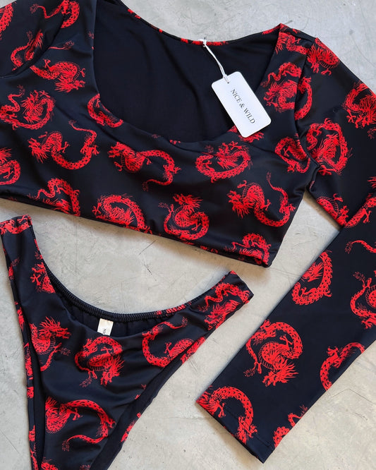 BIKINI ESTELAR DRAGON ROJO