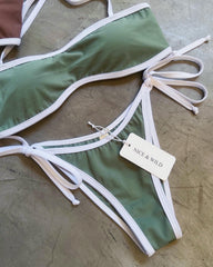 Strapless Bias Color Bikini