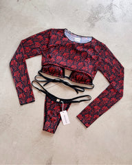 SET DARK LOVE + FALDA EN MALLA