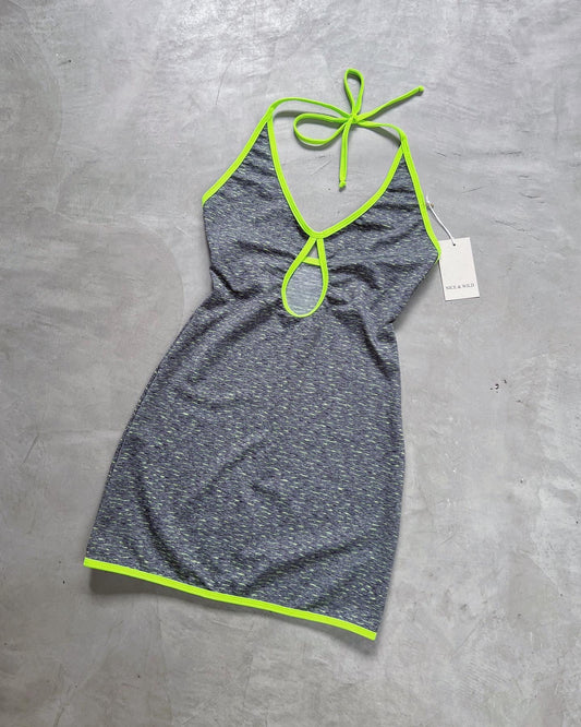 VESTIDO SESGO VERDE
