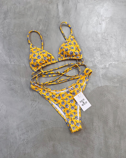BIKINI ZIGZAG FLORES AMARILLAS