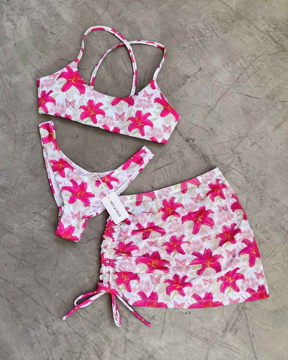 AZUCENA CROSSOVER BIKINI + MESH SKIRT