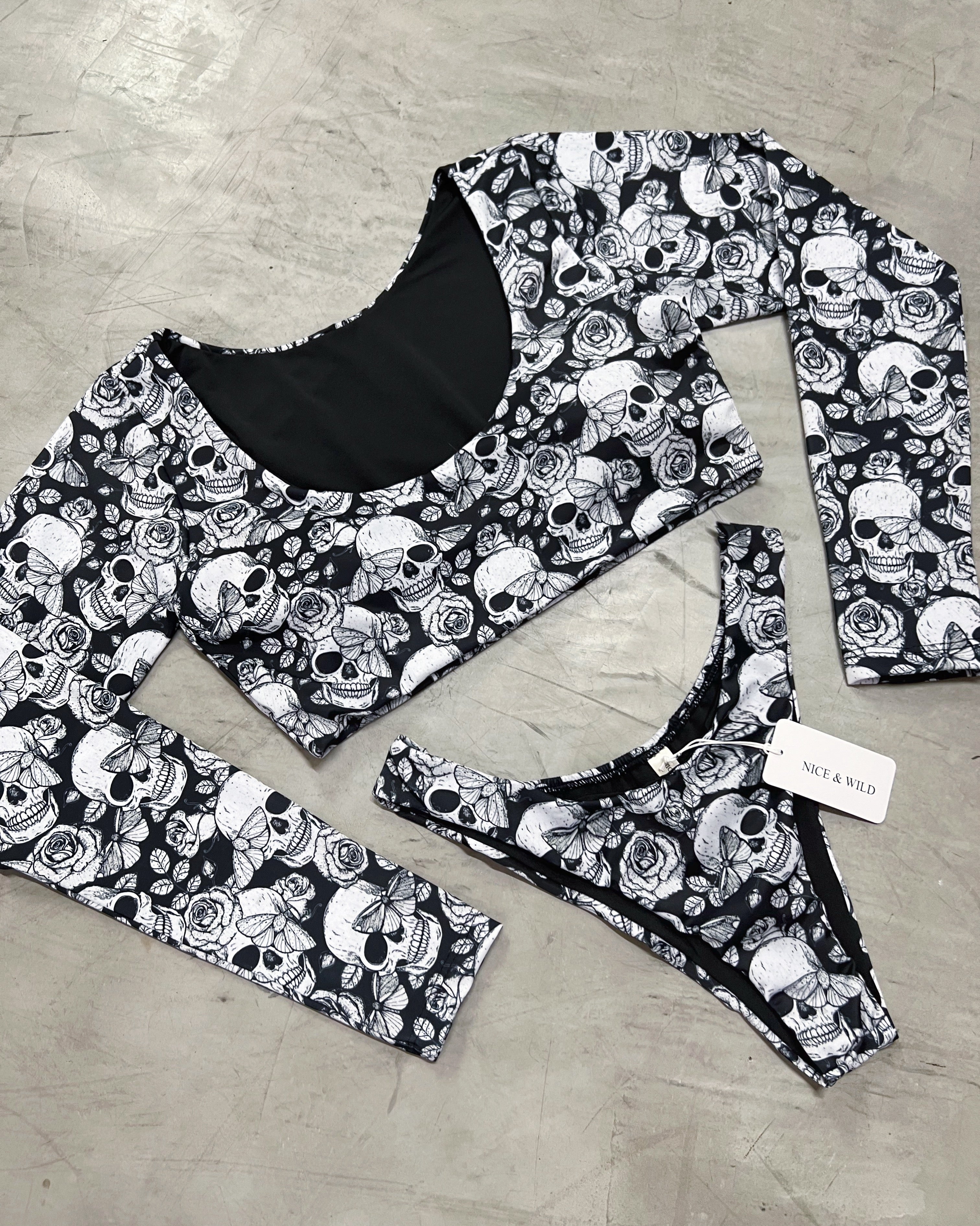 PINK SKULLS STAR BIKINI