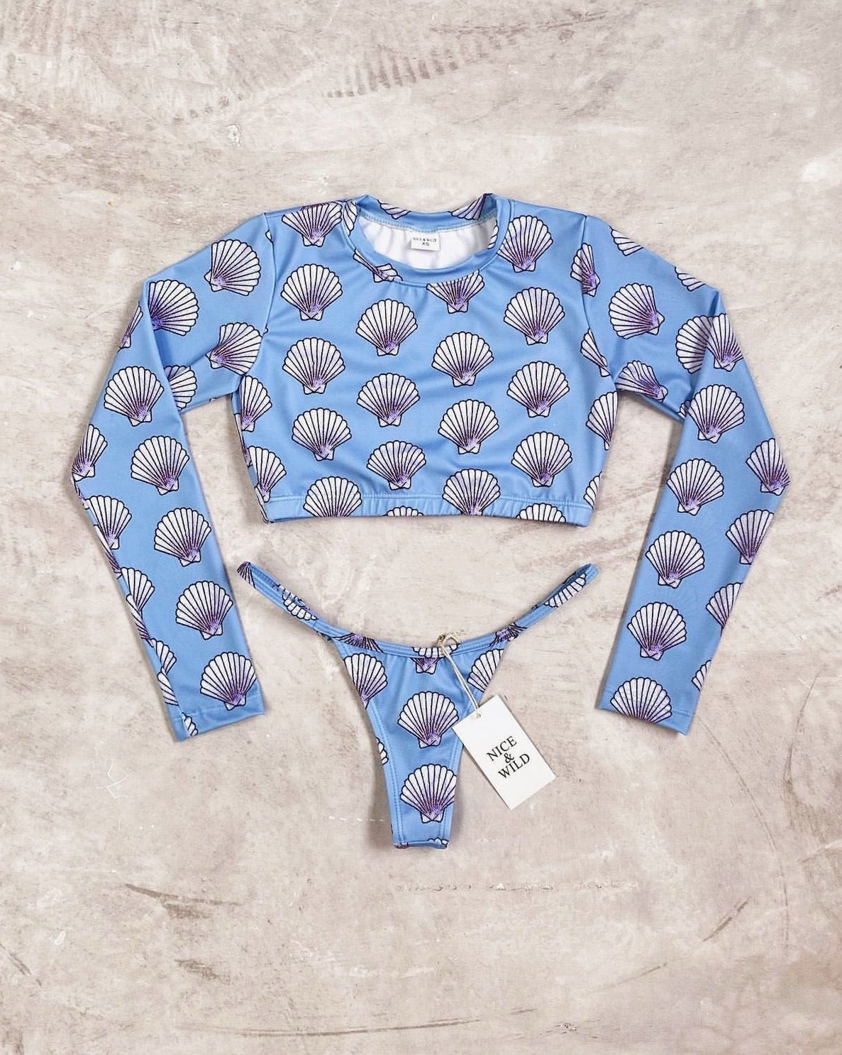 BIKINI BUSO OSTRAS AZUL