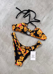 MULTI-USE SUNFLOWER BIKINI + MESH SKIRT