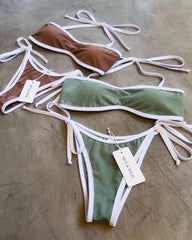 Strapless Bias Color Bikini