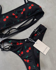 MIRANDA CHERRY BLACK BIKINI