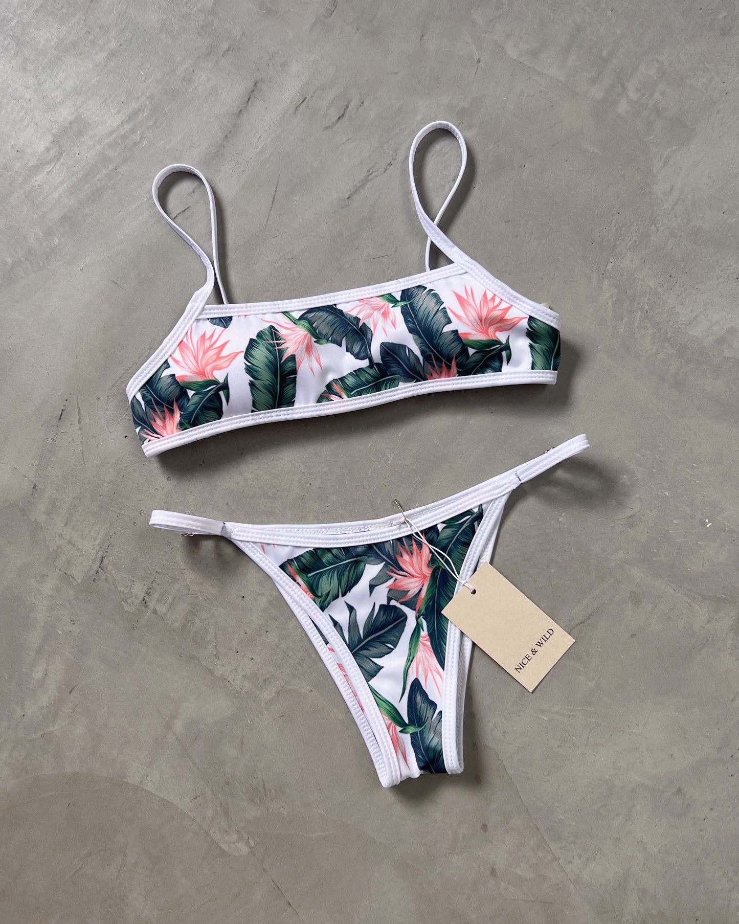 BIKINI MIRANDA FLORES NARANJA