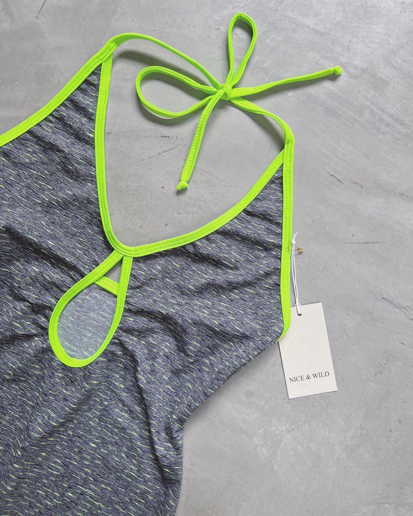 VESTIDO SESGO VERDE