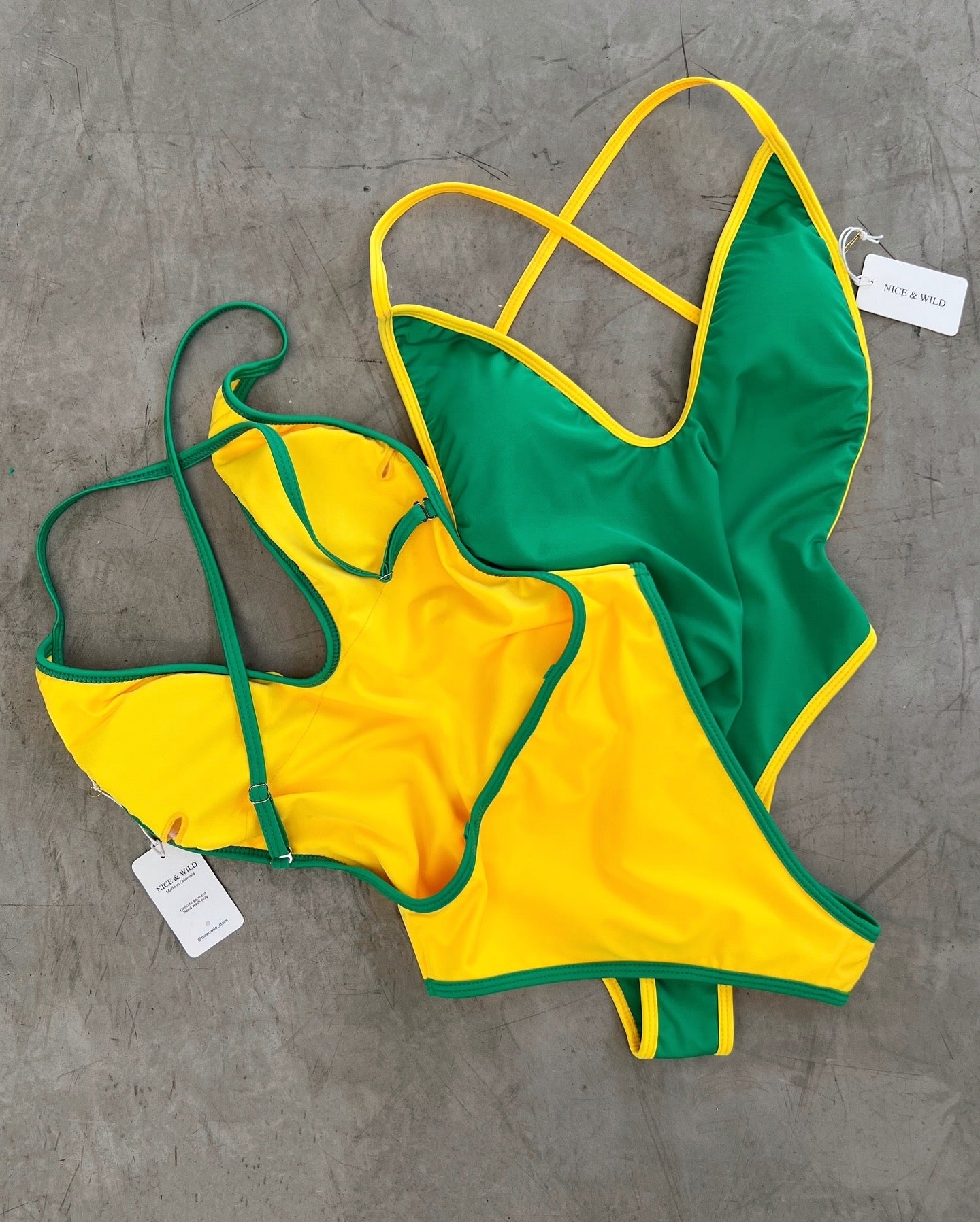 BRAZILIAN STRIPED BODYSUIT