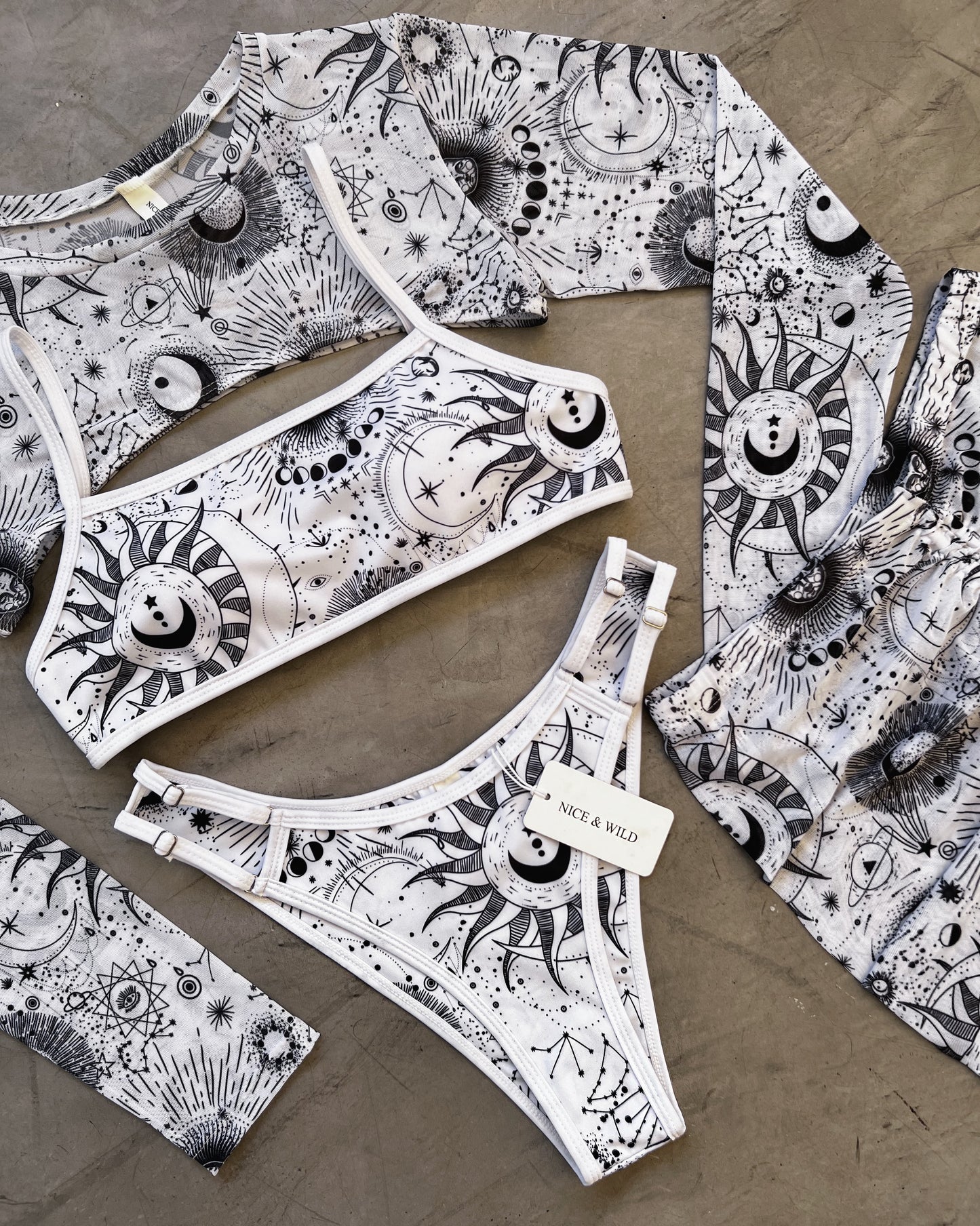 SET MIRANDA FASES LUNARES BLANCO