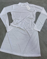 VESTIDO MALLA COLOR