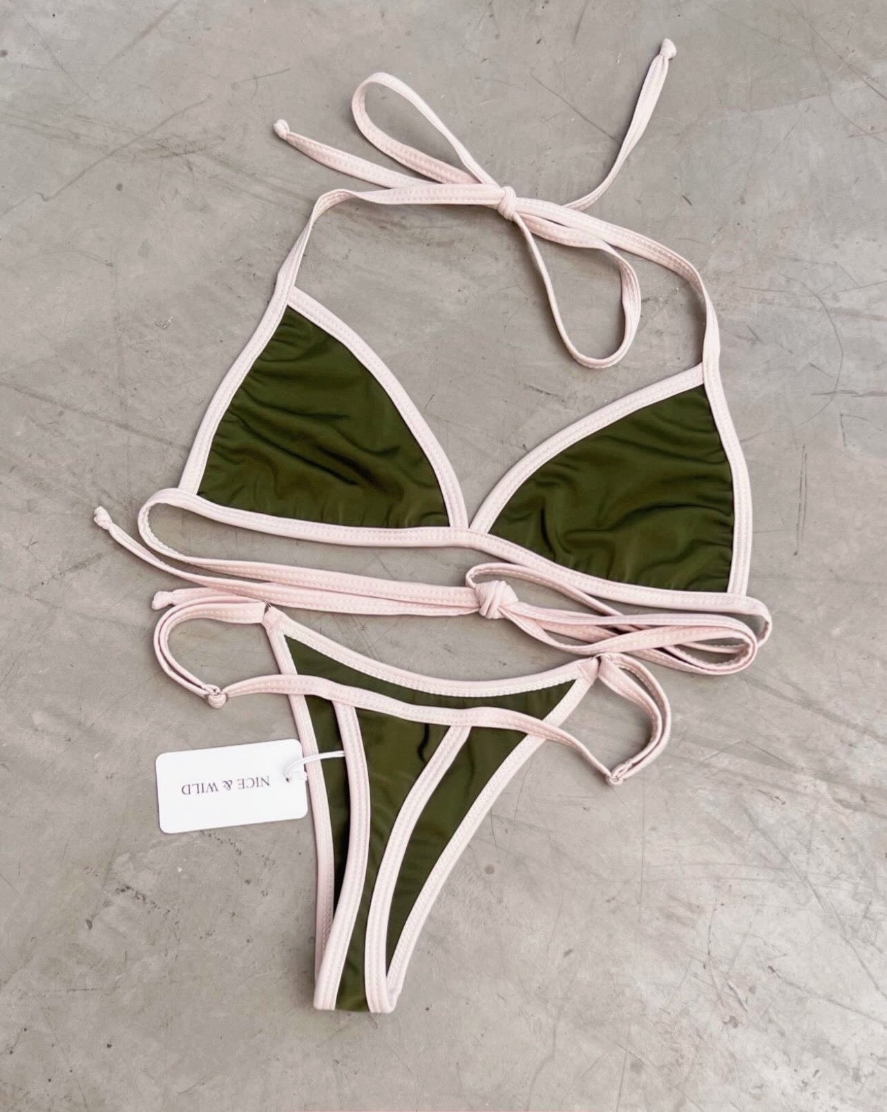 MINI BRONCEO VERDE SESGO NUDE