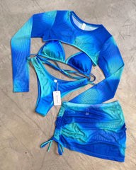 ILLUSION BLUE SET + MESH SKIRT