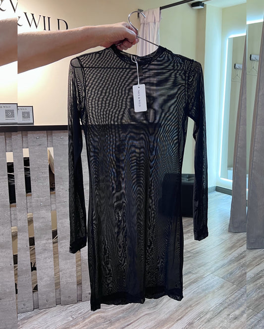 VESTIDO MALLA COLOR